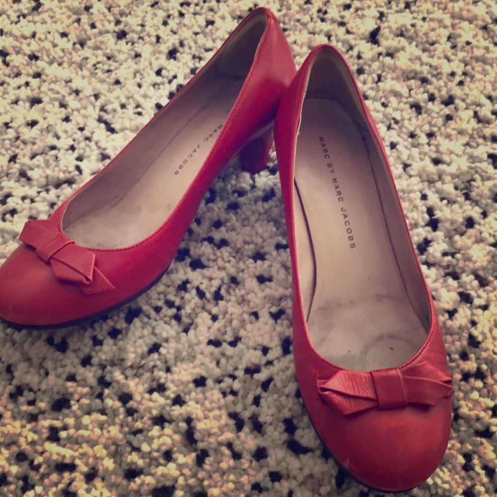 Marc by Marc Jacobs low heels, RED, size 6